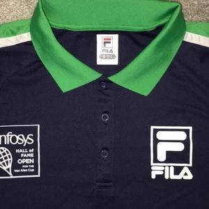 infosys Hall of Fame Open Van Alen Cup Tennis Tournament Blue Golf Polo shirt